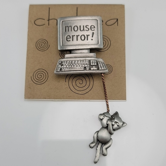 Cute Cat and Mouse broach. Brand new. - Picture 1 of 6